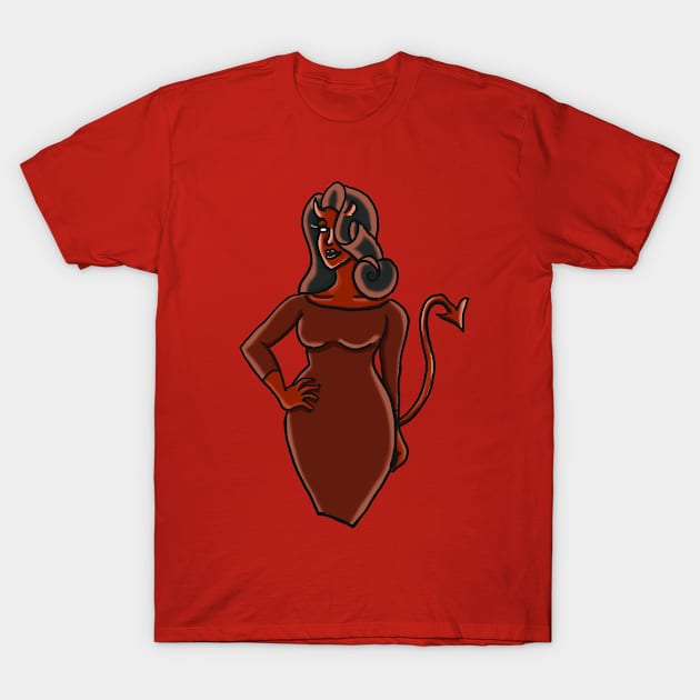 Devil T-Shirt by tesiamarieart